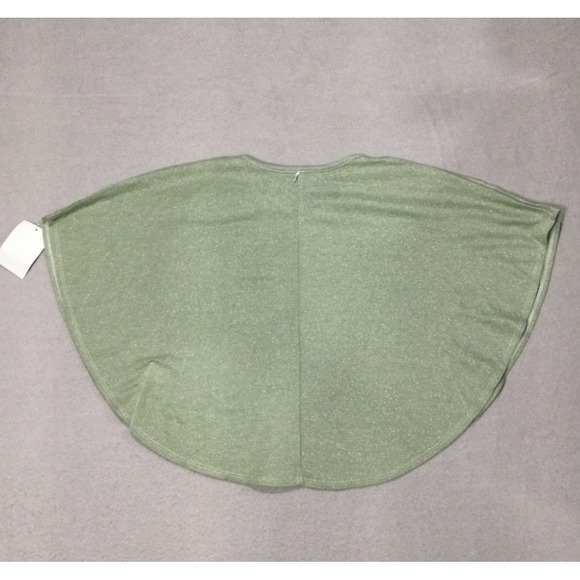 Girls kids Knitworks Poncho Top Green Paisley/Floral dolman-sleeve sz Large - Picture 10 of 10